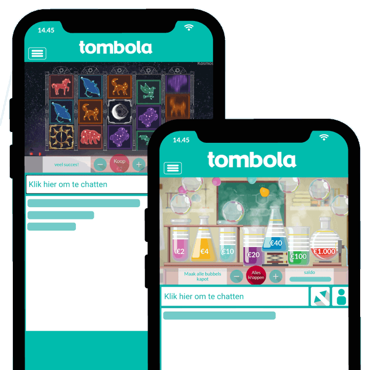 tombola spelletjes op de smartphone